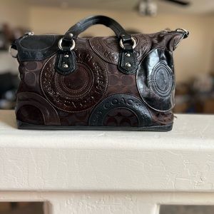 Brown coach purse